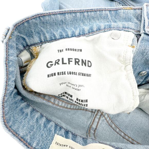 GRLFRND Brooklyn High Rise Loose Straight in Miracle Mile 25 - Picture 8 of 13